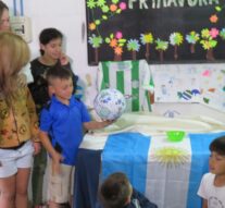 Arequito presentó la obra del programa «Arte en Pelotas»