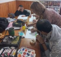 Tercer encuentro de pintura organizado por la Dirección de Cultura de la Municipalidad de Villa Cañas