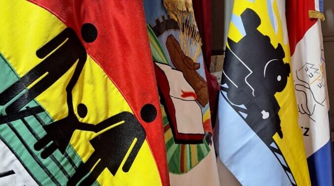 Alvear recibió la muestra itinerante «Abanderados» del Ente Cultural Santafesino