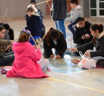 Recreo: En Vacaciones los pequeños confeccionaron sus barriletes