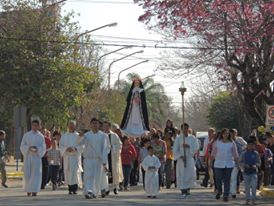 Santa Rosa de Calchines homenajeo a su Patrona