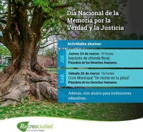 Actividades en el marco del «24 de marzo» en la ciudad de Recreo