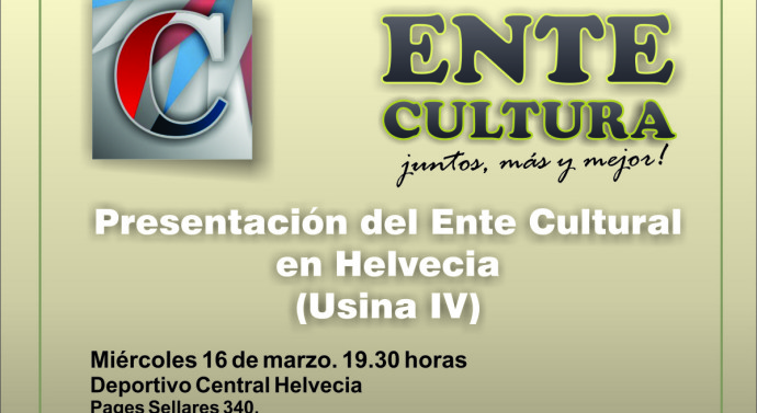 Presentación del Ente Cultural Santafesino en Helvecia