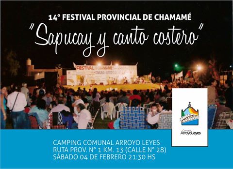 Arroyo Leyes: 14° Festival Provincial de Chamamé «Sapucay y Canto Costero»