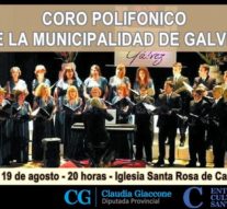 “Compartiendo Cultura”: El Coro Municipal de Gálvez llega a Santa Rosa y a Helvecia