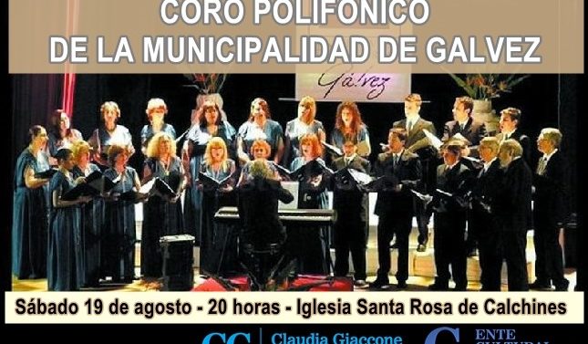 “Compartiendo Cultura”: El Coro Municipal de Gálvez llega a Santa Rosa y a Helvecia