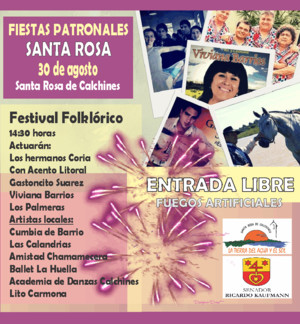 Imponentes «Festejos Patronales» en Santa Rosa de Calchines