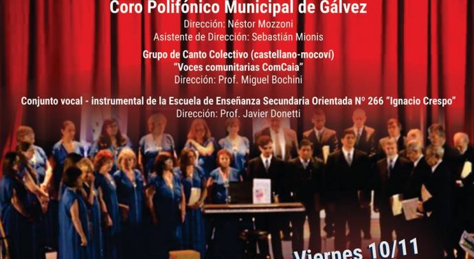 Compartiendo Cultura en Recreo junto al Coro Polifónico Municipal de Gálvez