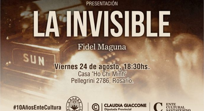 El libro «La Invisible» ganador del Concurso «De Pedroni a Pavese» se presentará en Rosario