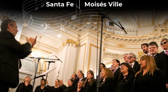 El Coro Nacional de Ciegos llega a Santa Fe y Moisés Ville.