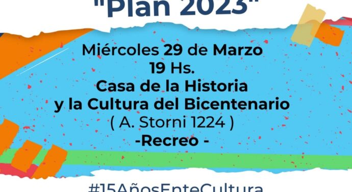 El Ente Cultural Santafesino presenta su «Plan 2023» en la ciudad de Recreo.