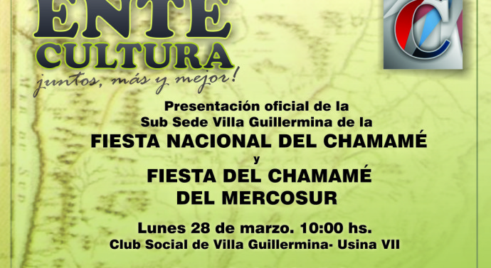 Villa Guillermina será subsede de la «Fiesta Nacional del Chamame»