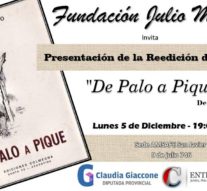En San Javier se presenta la reedición del libro «De Palo a Pique» de Julio Migno
