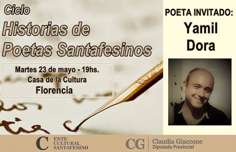 El ciclo «Historias de Poetas Santafesinos» visitará a la ciudad de Florencia