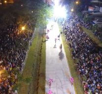 Reconquista vivió su noche gratis de carnaval