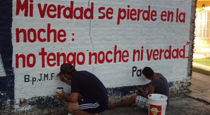 «Acción Poética» en la ciudad de Las Toscas