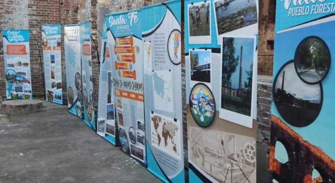 En la antigua fábrica de Villa Ana se expuso la muestra «La Forestal»