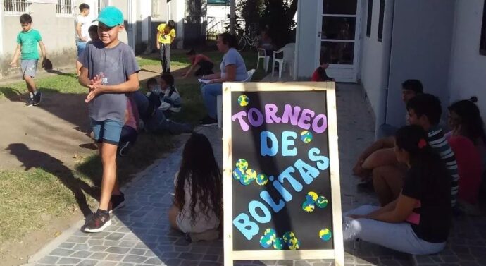 Las Garzas se sumó al «Torneo de Bolitas»